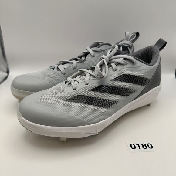 ADIDAS Women's 11 Adizero Instinct Softball Cleats IF8512 Gray/Black - Picture 2 of 8